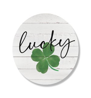 Lucky Clover Whitewash Circle